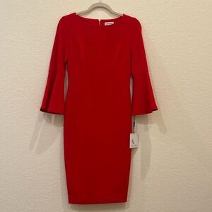 NWT Calvin Klein red dress